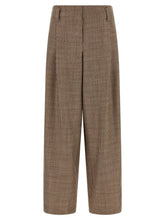 Brunello Cucinelli Brown Virgin Wool Flared Pants