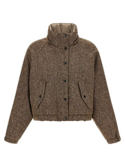 Brunello Cucinelli Brown Virgin Wool Full-Length Jacket