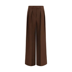 Brunello Cucinelli Brown Viscose Casual Pants