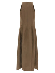 Brunello Cucinelli Brown Viscose Midi Dress - L