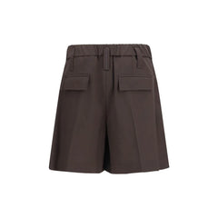 Brunello Cucinelli Brown Wool Oves Aries Bermuda Shorts - IT44 | L