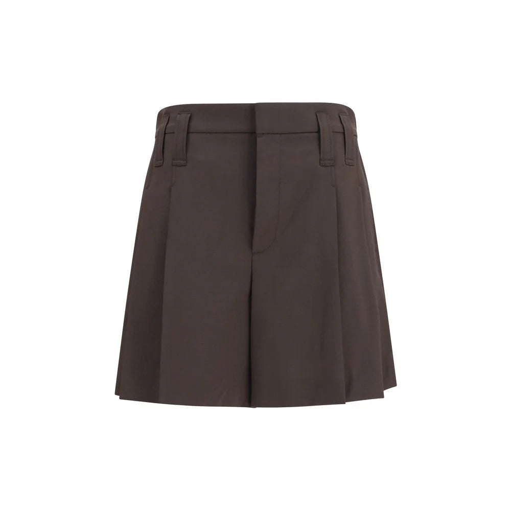 Brunello Cucinelli Brown Wool Oves Aries Bermuda Shorts - IT44 | L