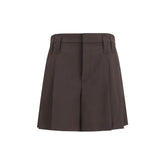 Brunello Cucinelli Brown Wool Oves Aries Bermuda Shorts - IT44 | L