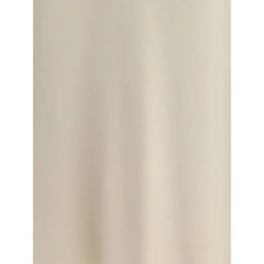 Brunello Cucinelli Cream Acetate Midi Skirt