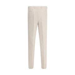 Brunello Cucinelli Cream Cotton Casual Pants