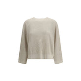 Brunello Cucinelli Cream Cotton Sweatshirt - XL