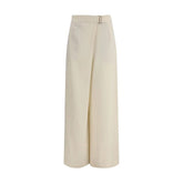 Brunello Cucinelli Cream Viscose Casual Pants