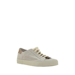 Brunello Cucinelli Cream White Leather Sneakers - EU45/US12 - Sneakers