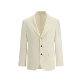 Brunello Cucinelli Cream Wool Blazer