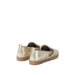 Brunello Cucinelli Gold Leather Espadrilles - EU37/US7