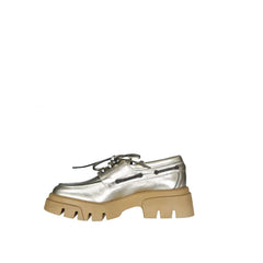 Brunello Cucinelli Gold Leather Platform Loafers - EU37/US7