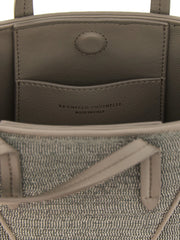 Brunello Cucinelli Gray Calfskin Handbag