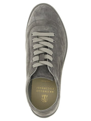 Brunello Cucinelli Gray Calfskin Low Top Sneakers - EU 42 | US 9