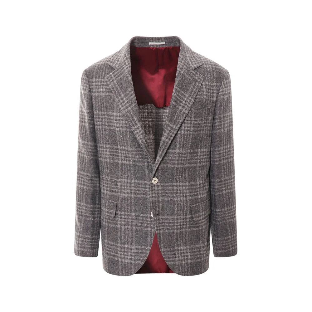 Brunello Cucinelli Gray Cashmere Blazer