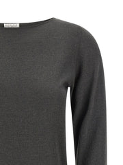 Brunello Cucinelli Gray Cashmere Cardigan