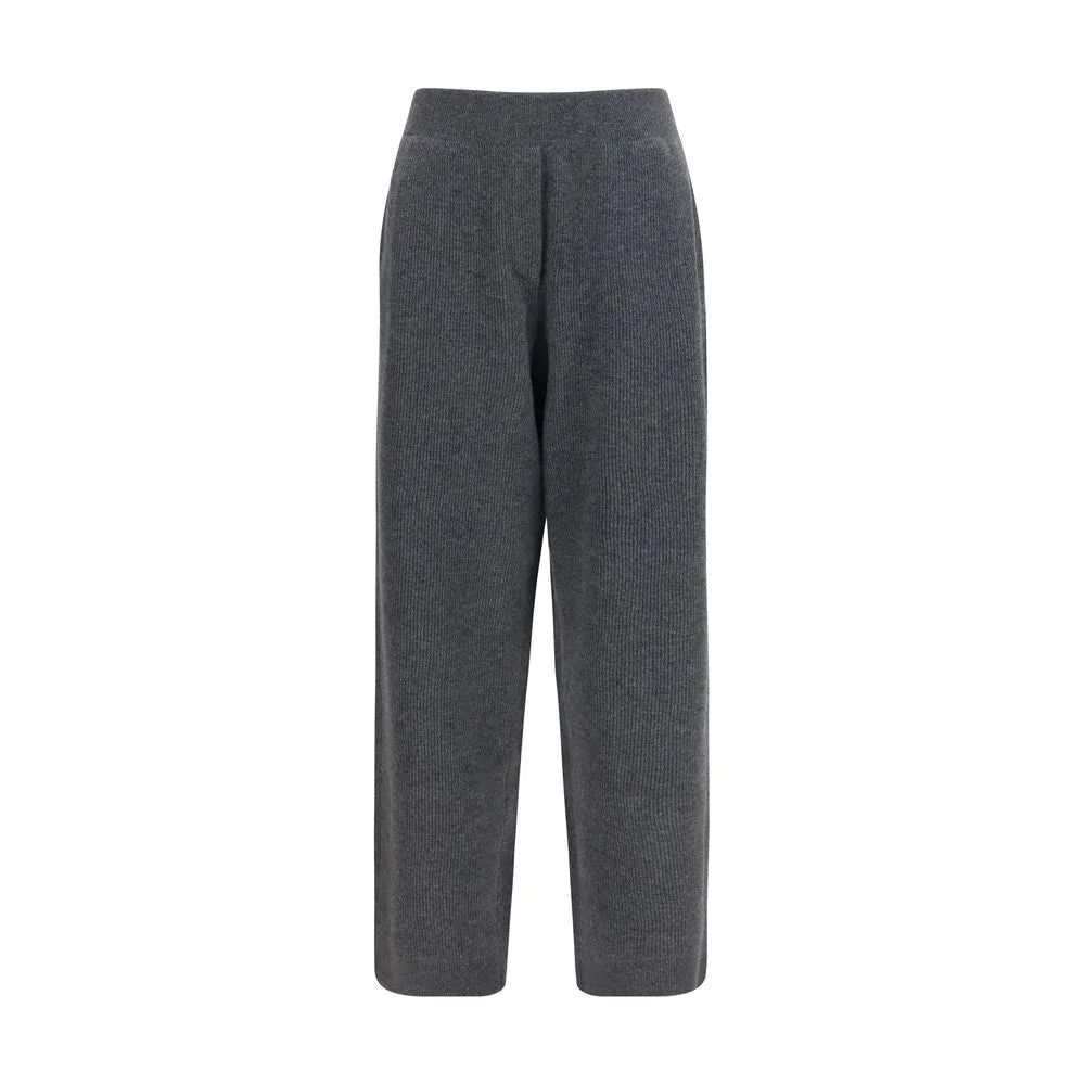 Brunello Cucinelli Gray Cashmere Casual Pants - L