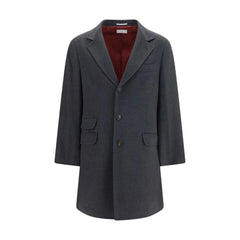 Brunello Cucinelli Gray Cashmere Coat