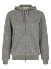 Brunello Cucinelli Gray Cashmere Sweatshirt