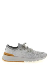 Brunello Cucinelli Gray Cotton Athletic Sneakers - EU45/US12