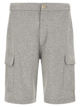 Brunello Cucinelli Gray Cotton Bermuda Shorts