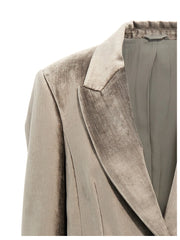 Brunello Cucinelli Gray Cotton Blazer - IT42