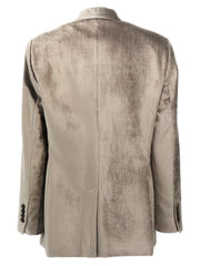 Brunello Cucinelli Gray Cotton Blazer - IT42