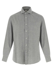 Brunello Cucinelli Gray Cotton Blouse