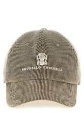 Brunello Cucinelli Gray Cotton Cap (Baseball Hat) - L