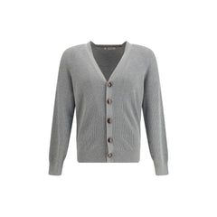Brunello Cucinelli Gray Cotton Cardigan