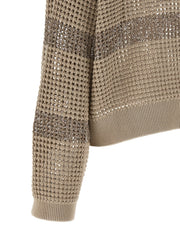 Brunello Cucinelli Gray Cotton Cardigan - L