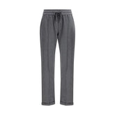 Brunello Cucinelli Gray Cotton Casual Pants