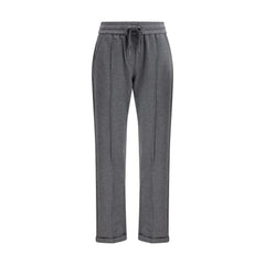 Brunello Cucinelli Gray Cotton Casual Pants - XL