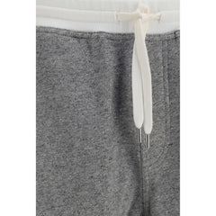 Brunello Cucinelli Gray Cotton Joggers (Workout Pants) - M