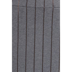 Brunello Cucinelli Gray Cotton Midi Skirt - XS