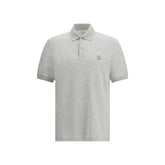 Brunello Cucinelli Gray Cotton Polo Shirt
