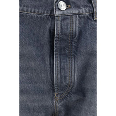 Brunello Cucinelli Gray Cotton Straight-Leg Jeans