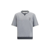 Brunello Cucinelli Gray Cotton Sweatshirt