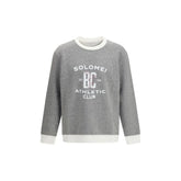 Hanorac din bumbac gri Brunello Cucinelli