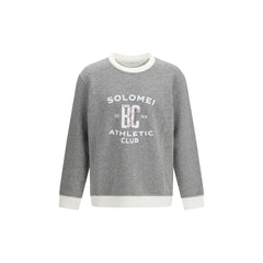 Brunello Cucinelli Gray Cotton Sweatshirt