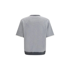 Brunello Cucinelli Gray Cotton Sweatshirt