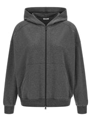 Brunello Cucinelli Gray Cotton Sweatshirt