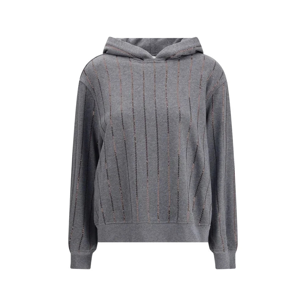 Brunello Cucinelli Gray Cotton Sweatshirt - L