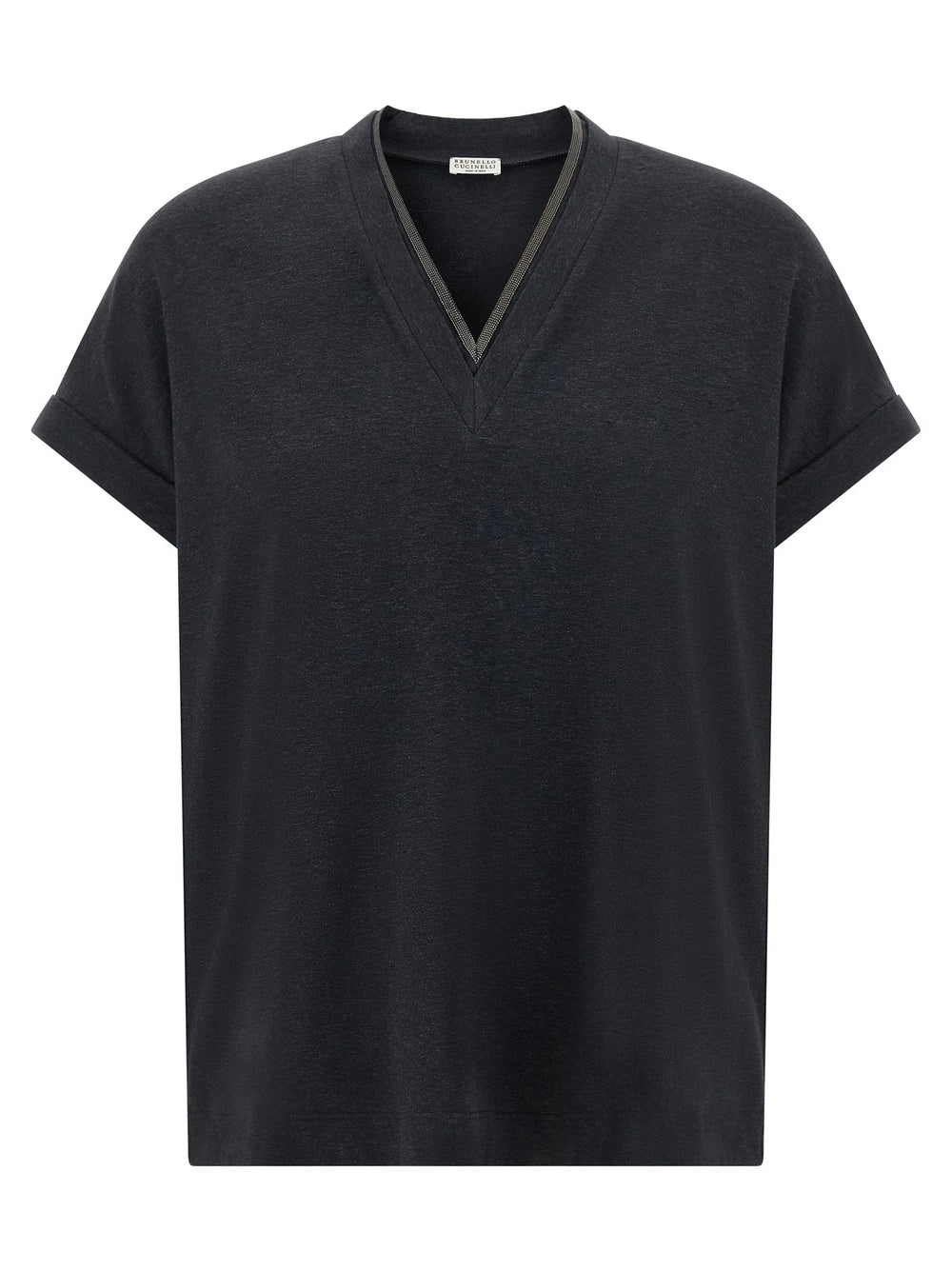 Brunello Cucinelli Γκρι T-Shirt από Βαμβάκι