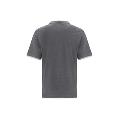 Brunello Cucinelli Gray Cotton T-Shirt
