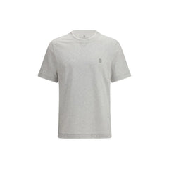 Brunello Cucinelli Gray Cotton T-Shirt
