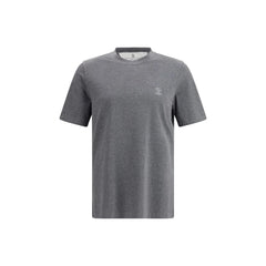 Brunello Cucinelli Gray Cotton T-Shirt