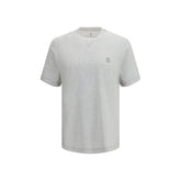 Brunello Cucinelli Gray Cotton T-Shirt