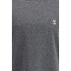 Brunello Cucinelli Gray Cotton T-Shirt
