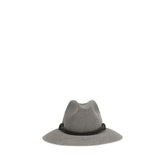 Brunello Cucinelli Gray Eco Fabric Fedora