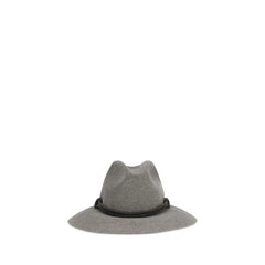 Brunello Cucinelli Gray Eco Fabric Fedora